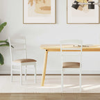 Eetkamerstoel 2 Pcs En Licht Massief Rubberhout