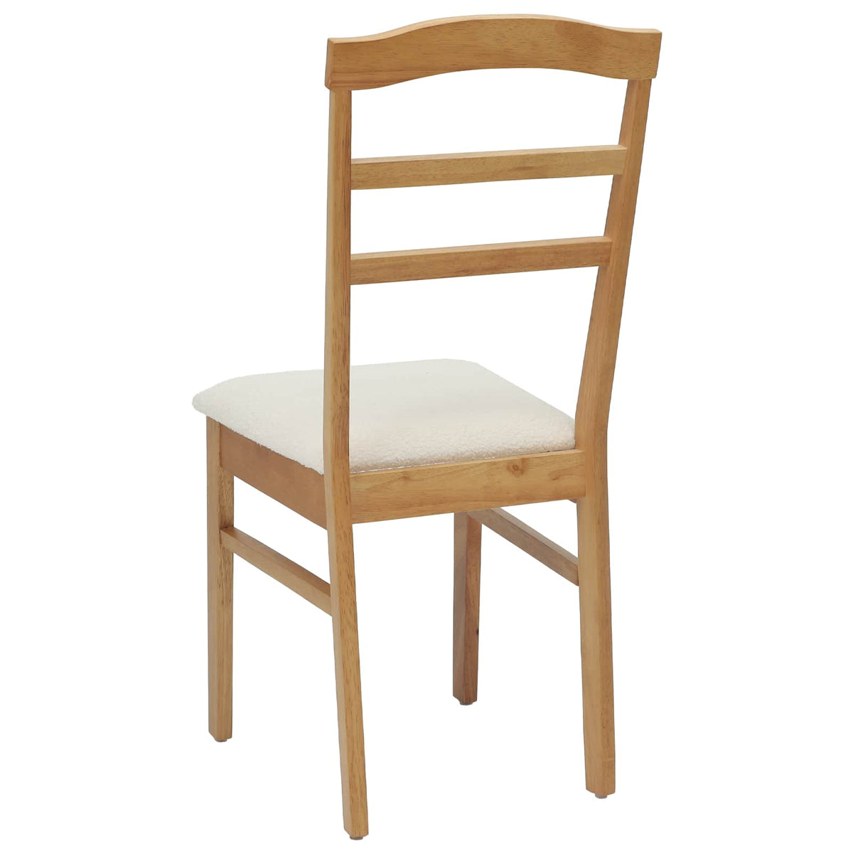 Eetkamerstoel 2 Pcs En Licht Massief Rubberhout