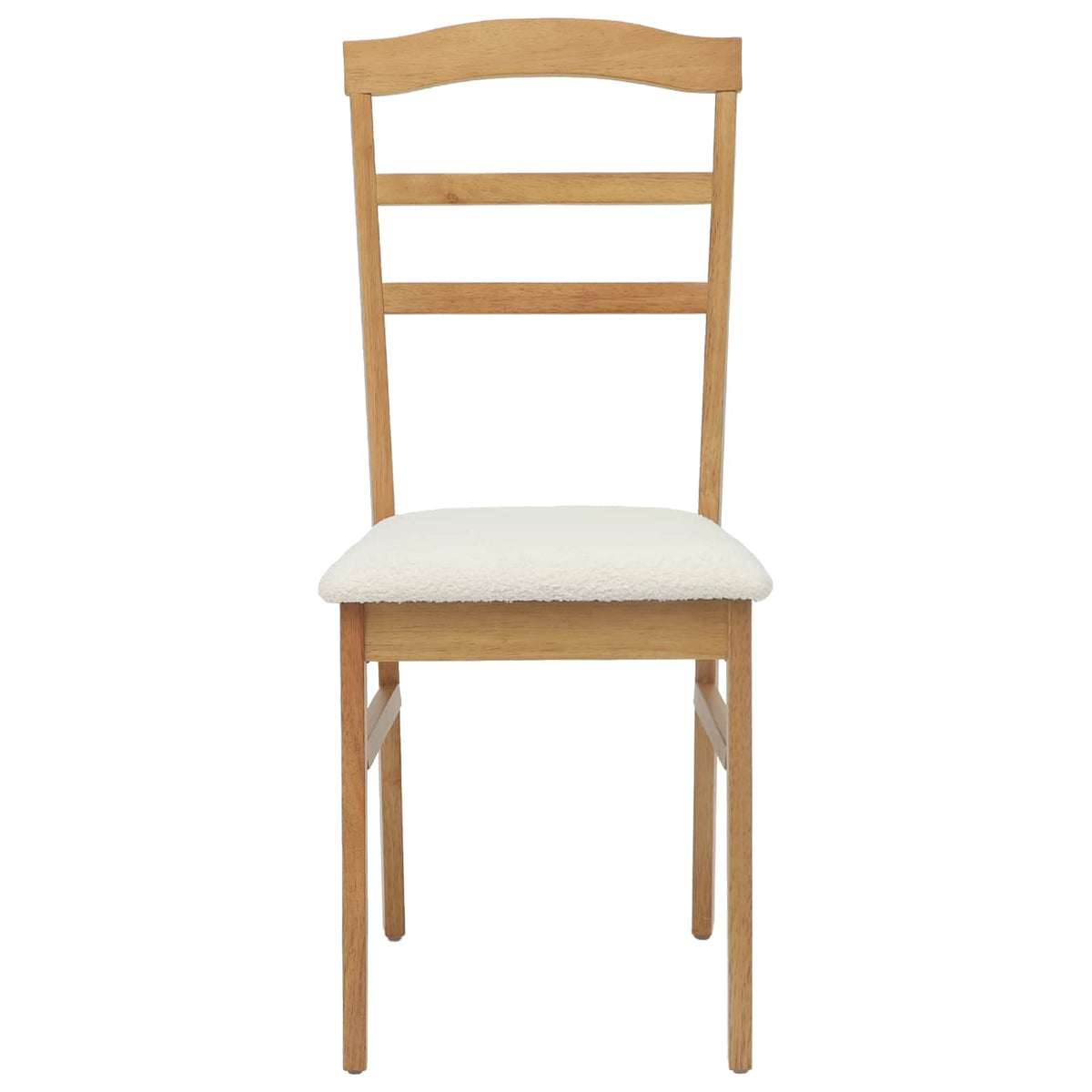 Eetkamerstoel 2 Pcs En Licht Massief Rubberhout