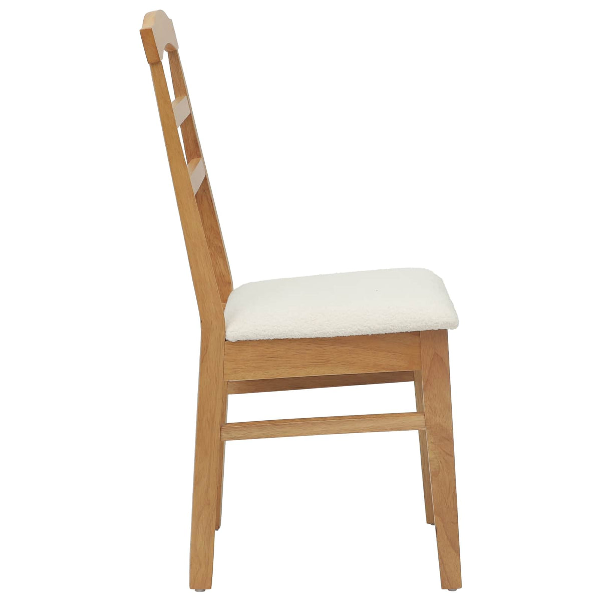 Eetkamerstoel 2 Pcs En Licht Massief Rubberhout